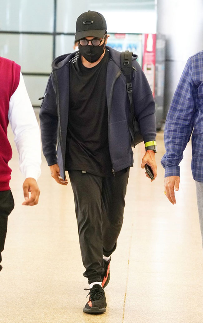 Ram Charan is Stylish Airport Looks As He Returns From Ukraine